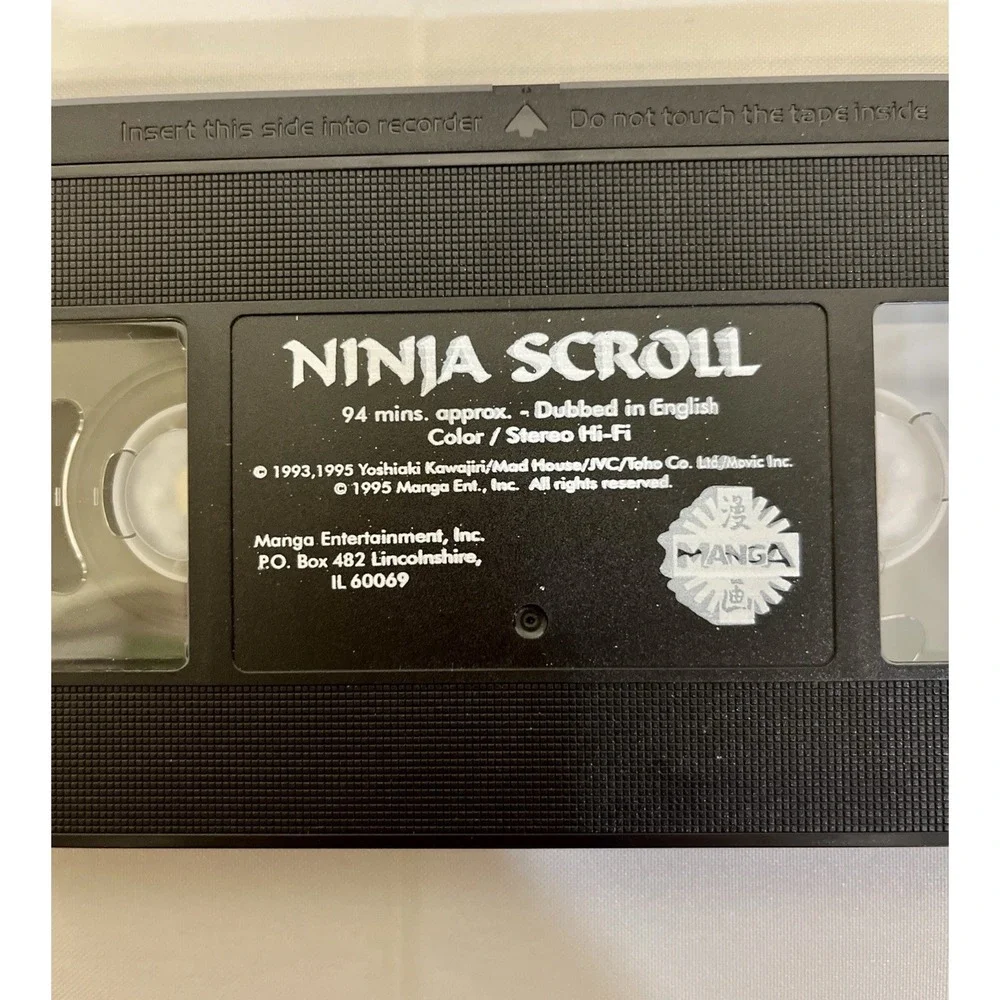 Ninja Scroll - VHS - 1995 - Original Japanese Anime Manga Video Tested & Works